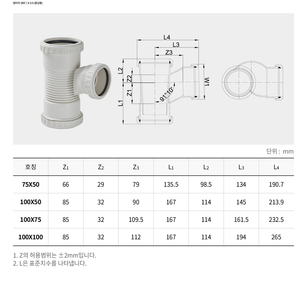 원터치 DRF / X-S II (중심형)