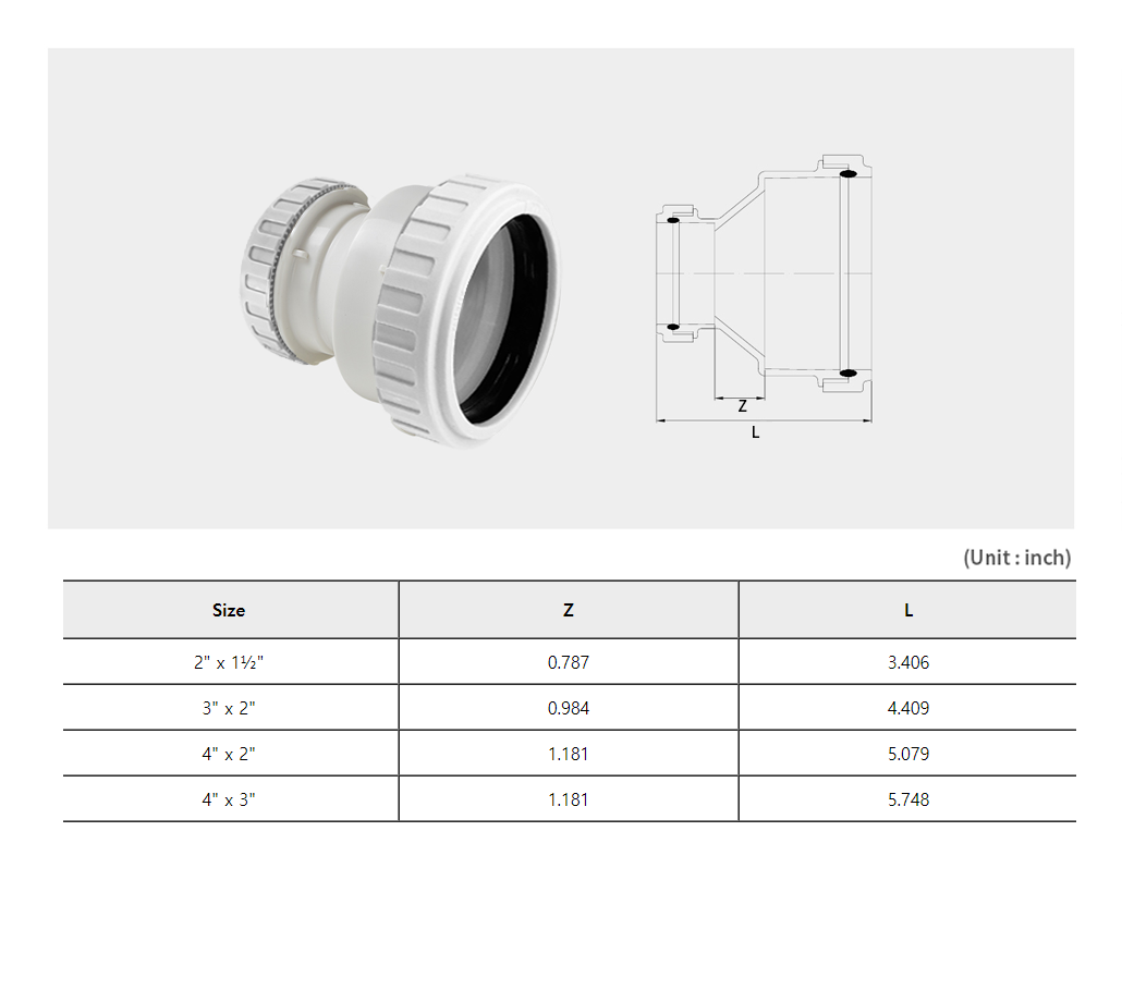 GLF IN Reducer Coupling