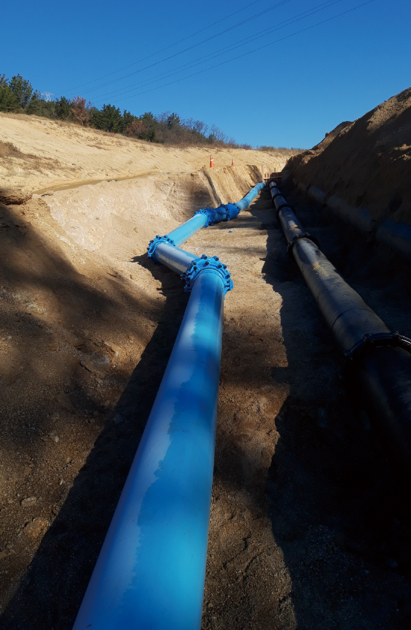 Installed 400mm iPVC Water Pipe  2